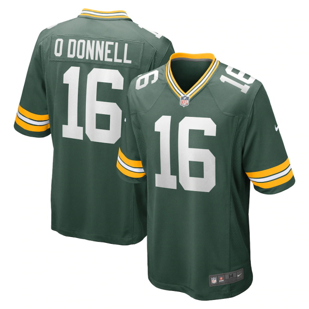 mens nike pat odonnell green green bay packers game player jersey